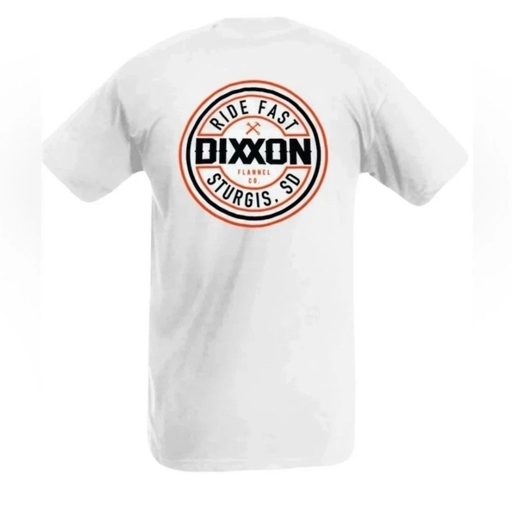 Dixxon Men's White Sturgis Ride Fast Corp Graphic T-Shirt NWT XXL